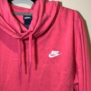 Nike Hot Pink Hooded Sweatshirt Size Large